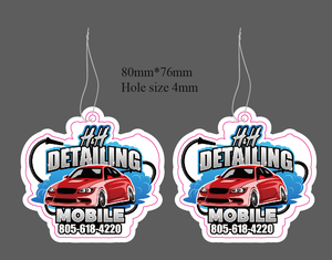 Personalized Custom logo Paper Car Hanging Car Air Fragrance Freshener for Different Shapes Scents