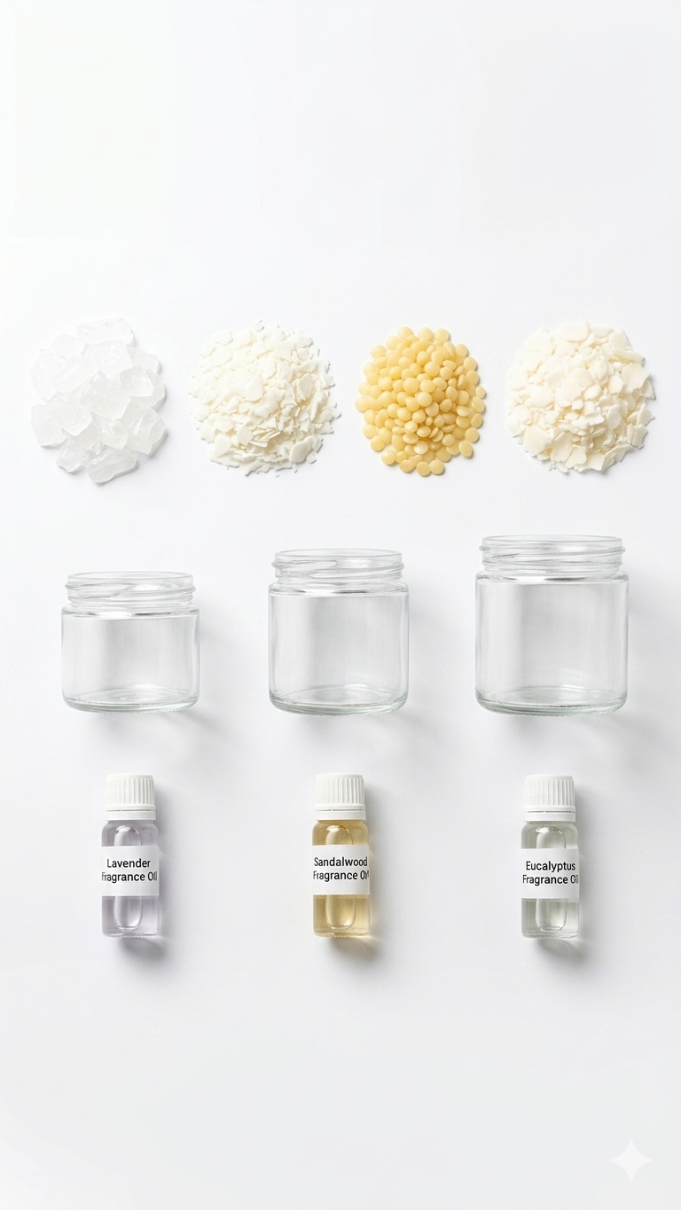 Wholesale fragrance oils, waxes, wicks and candle components